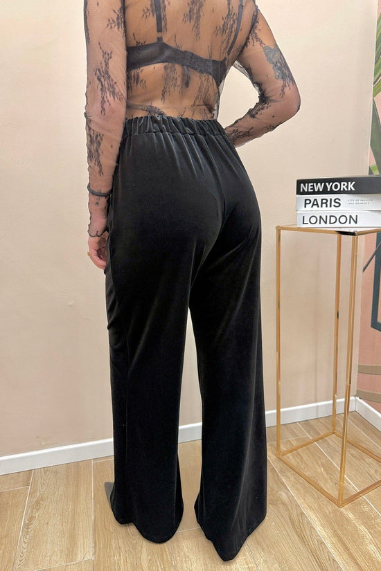 Pantalone velluto - NERO