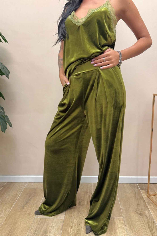 Pantalone ciniglia - OLIO