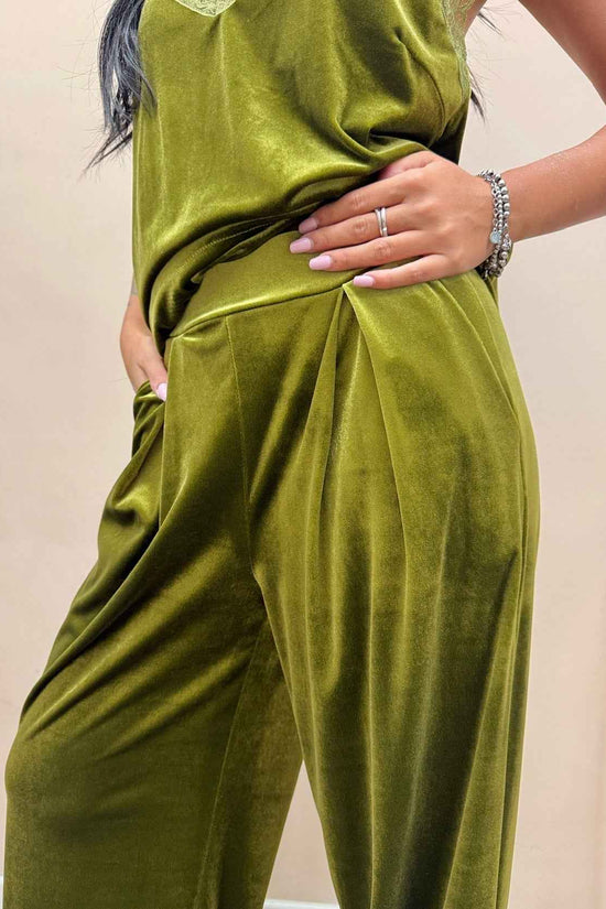 Pantalone ciniglia - OLIO