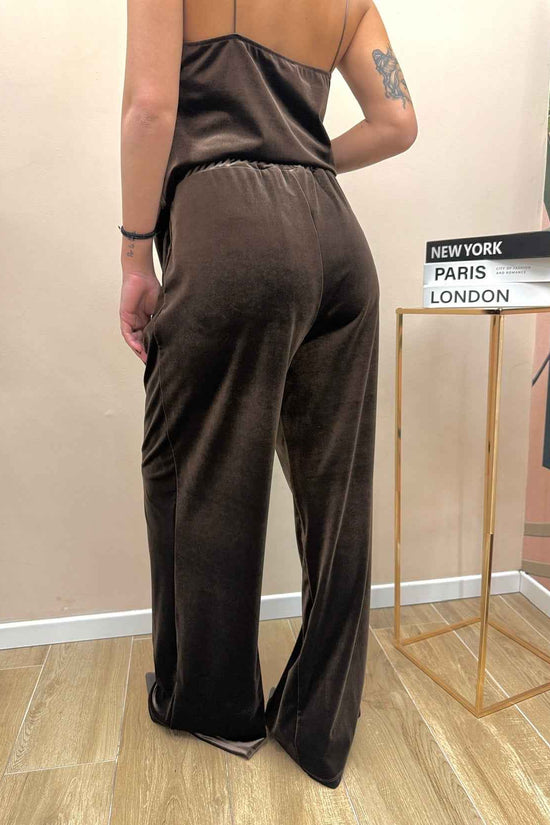 Pantalone ciniglia - MORO