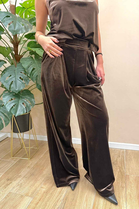 Pantalone ciniglia - MORO