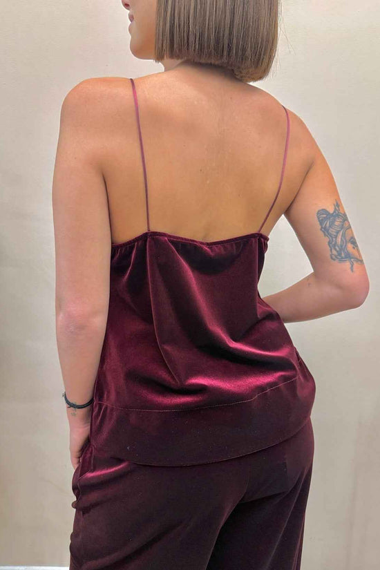 Top in ciniglia c/pizzo - BORDEAUX