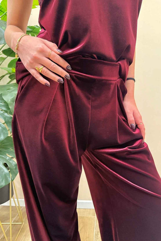 Pantalone ciniglia - BORDEAUX