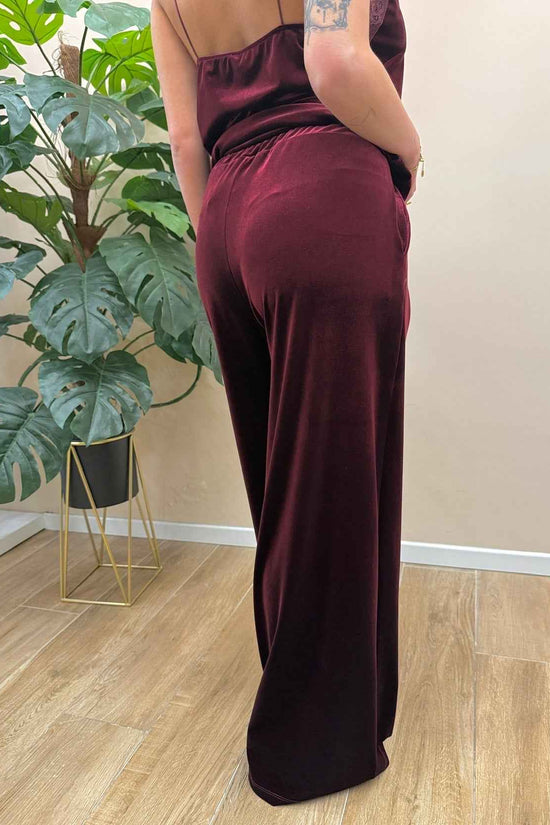 Pantalone ciniglia - BORDEAUX