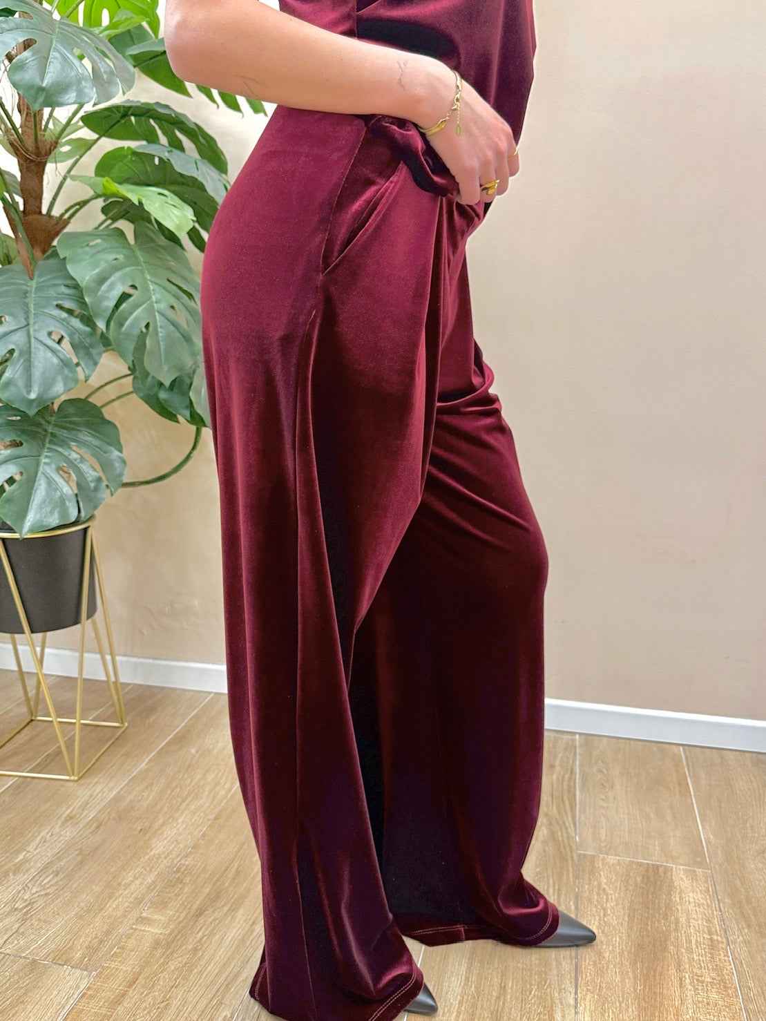 Pantalone ciniglia - BORDEAUX