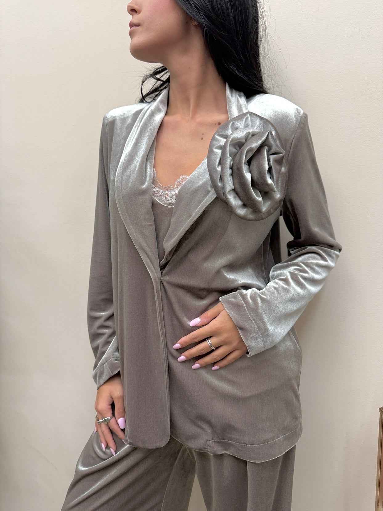 Giacca spilla - FANGO