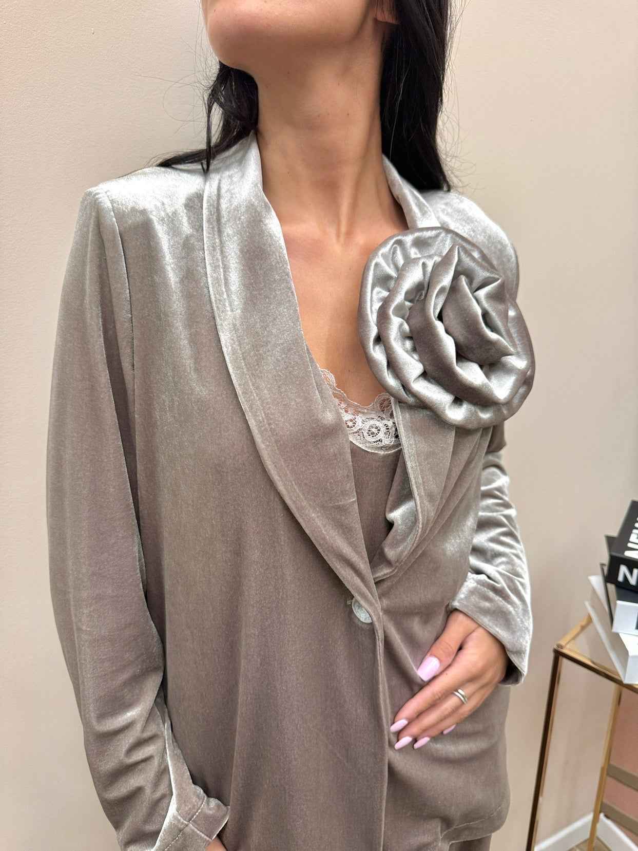 Giacca spilla - FANGO