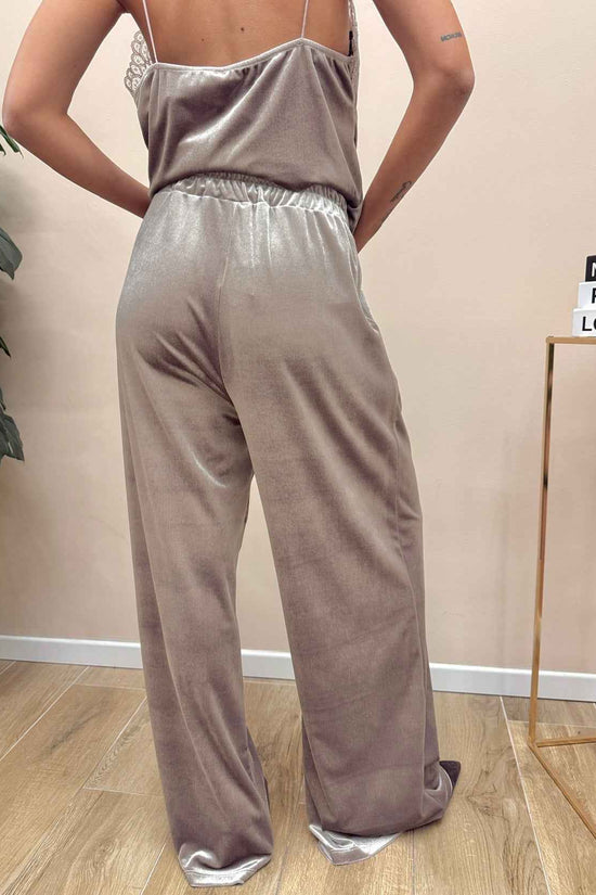 Pantalone ciniglia - FANGO