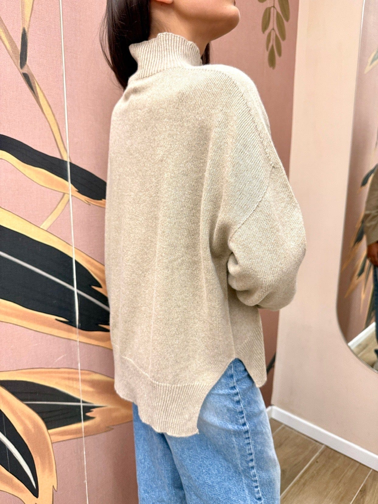 Lupetto cachemire - BEIGE