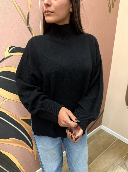 Lupetto cachemire - NERO