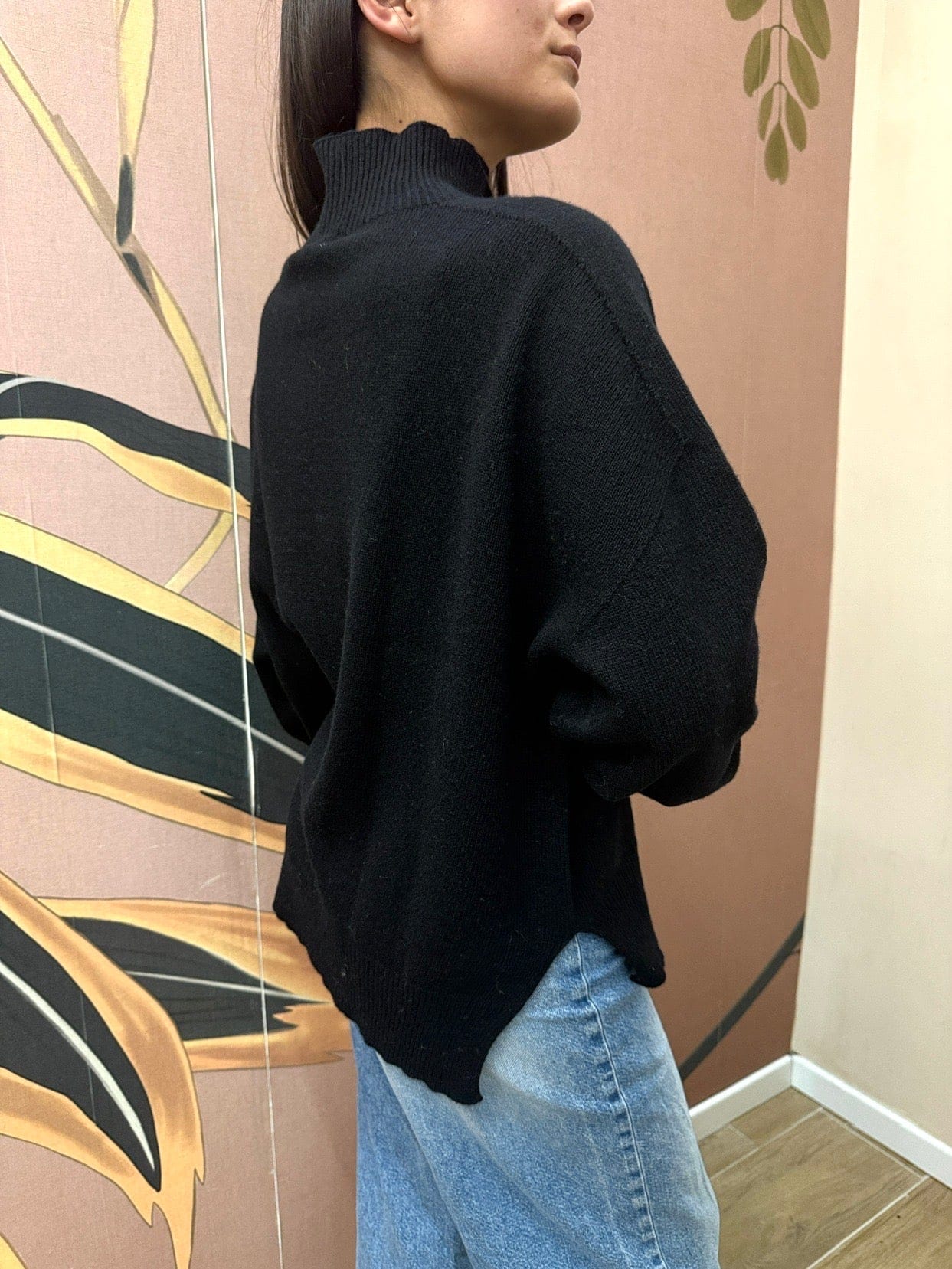 Lupetto cachemire - NERO