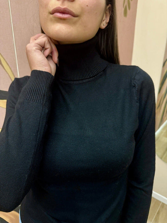 Pull ciclista viscosa - NERO