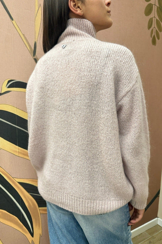 Pull mohair collo vulcano - ROSA