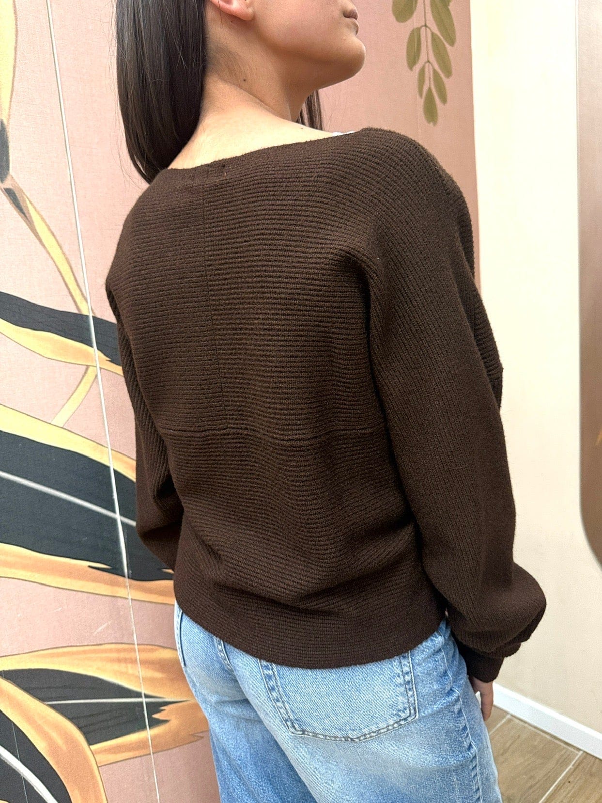 Maglia incrociata - MORO