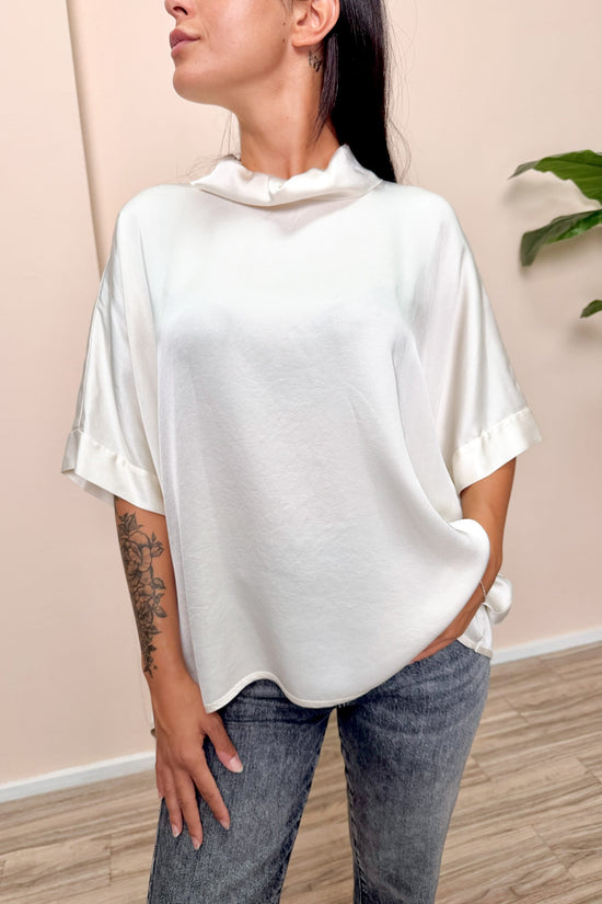 Blusa VIENNA in viscosa - BURRO