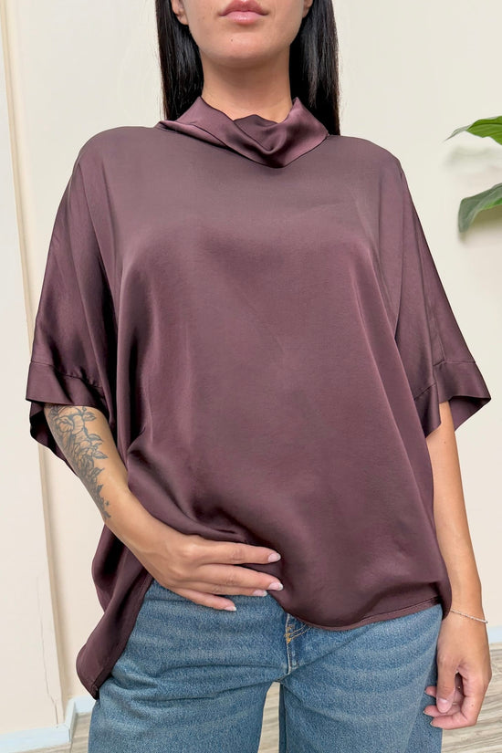 Blusa VIENNA in viscosa - WINE