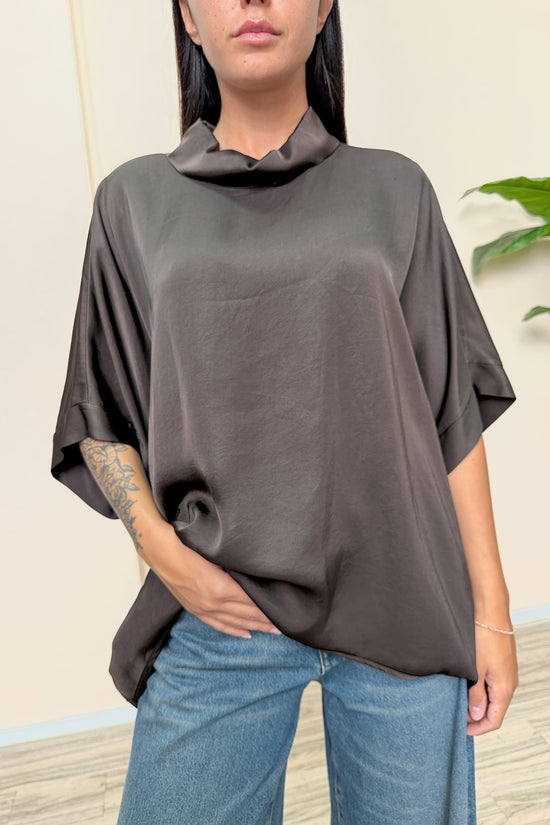 Blusa VIENNA in viscosa - MOKA