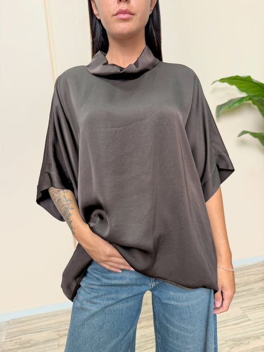 Blusa VIENNA in viscosa - MOKA