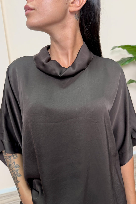 Blusa VIENNA in viscosa - MOKA