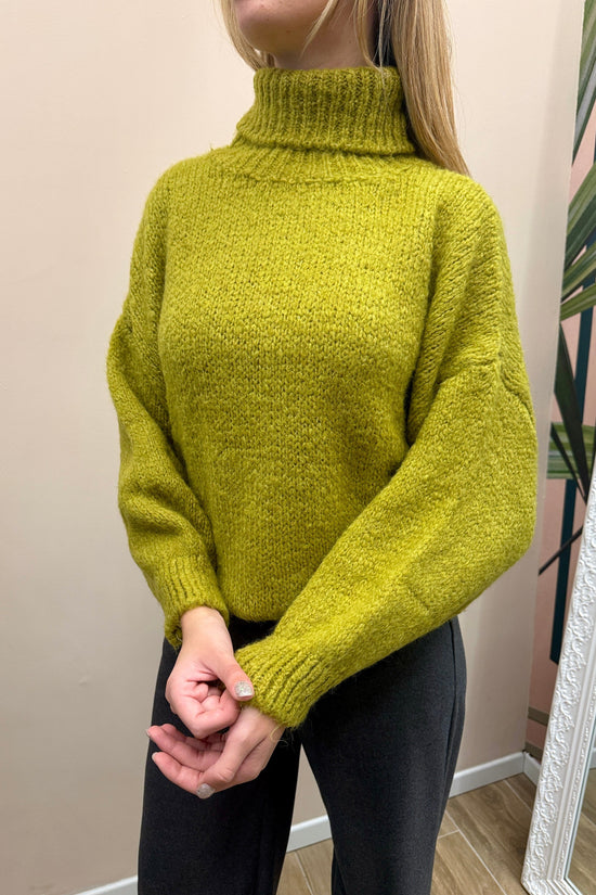 Dolcevita mohair - OLIVA