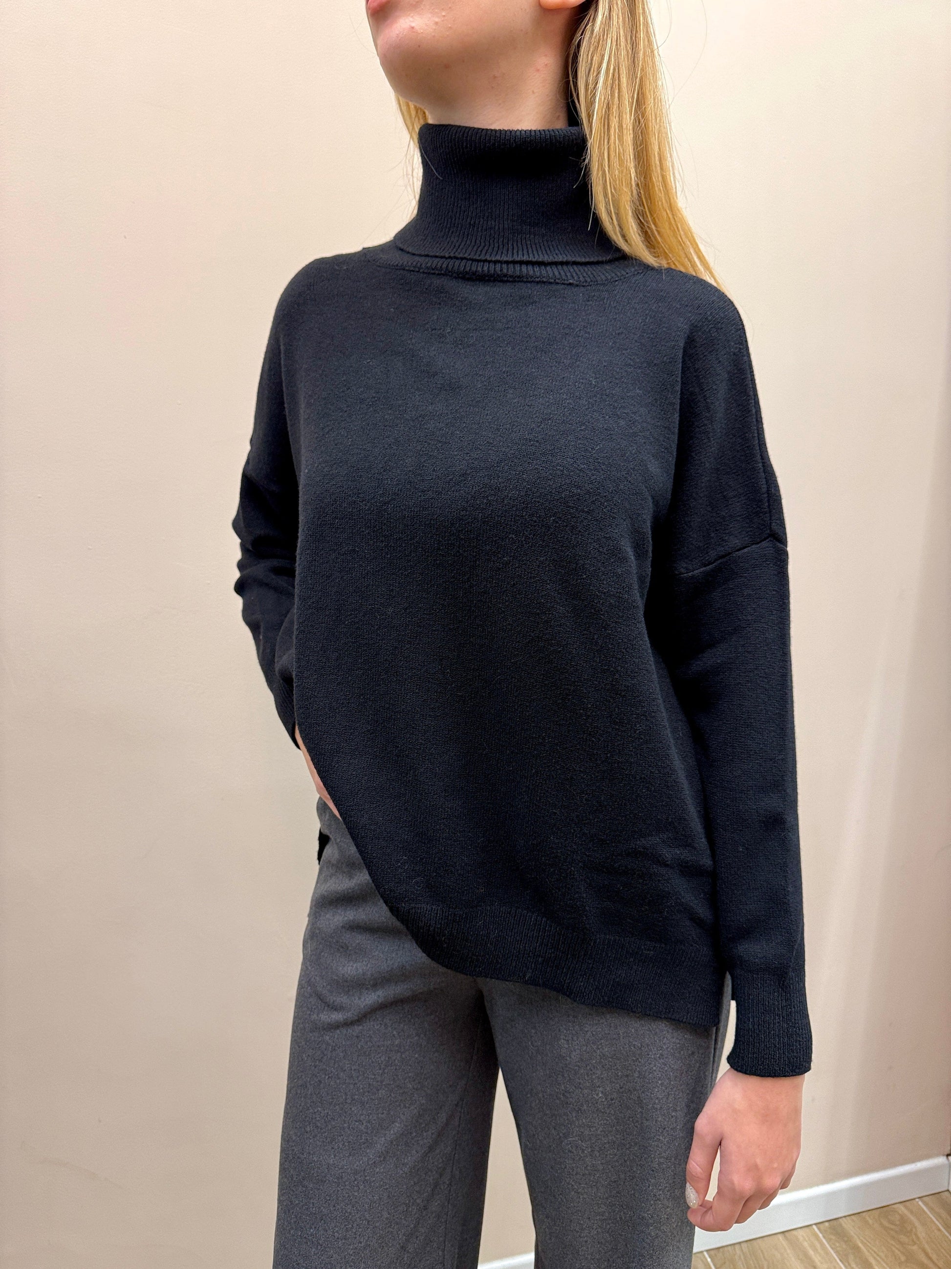 Pull dolcevita over - NERO