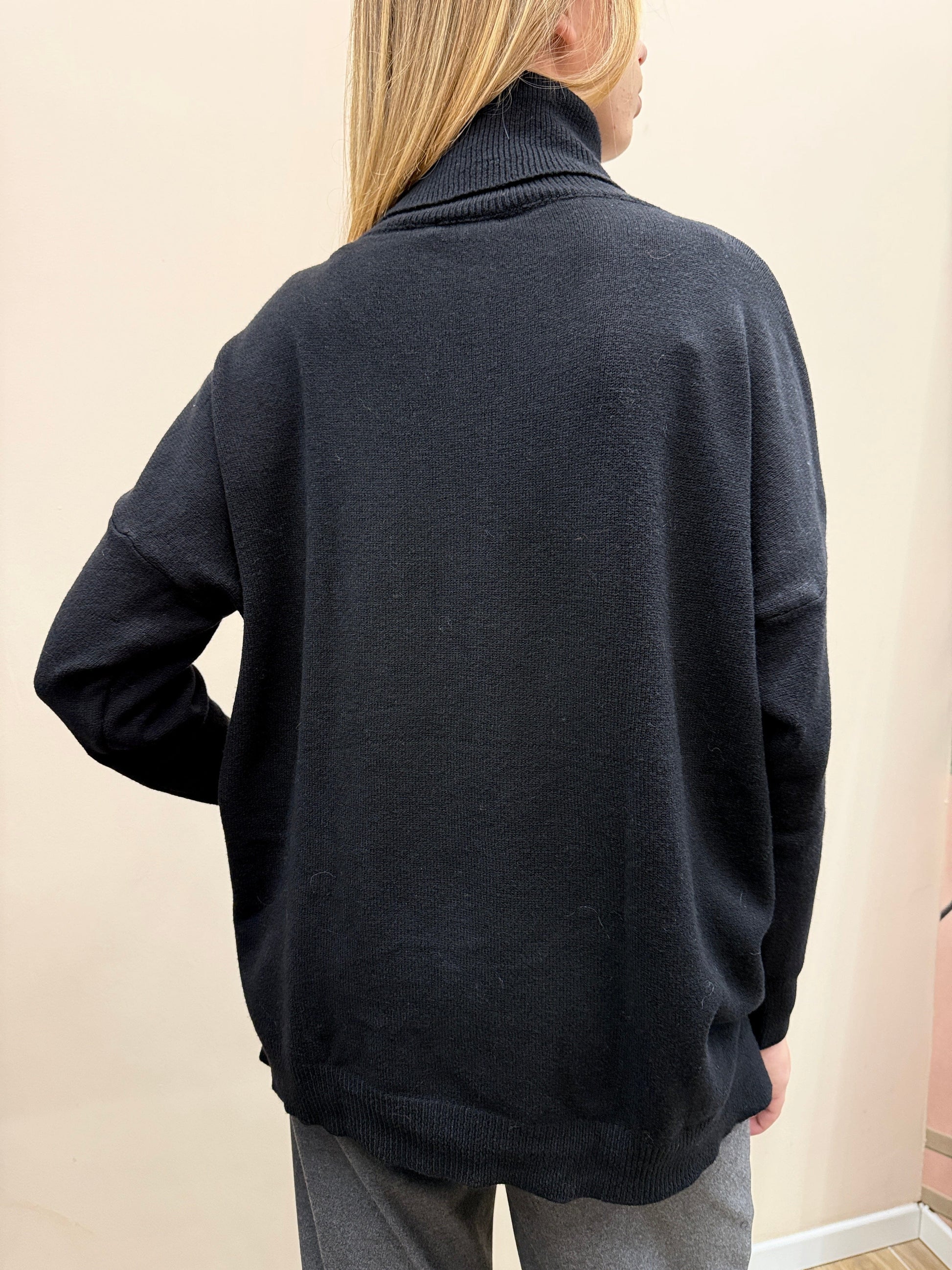 Pull dolcevita over - NERO