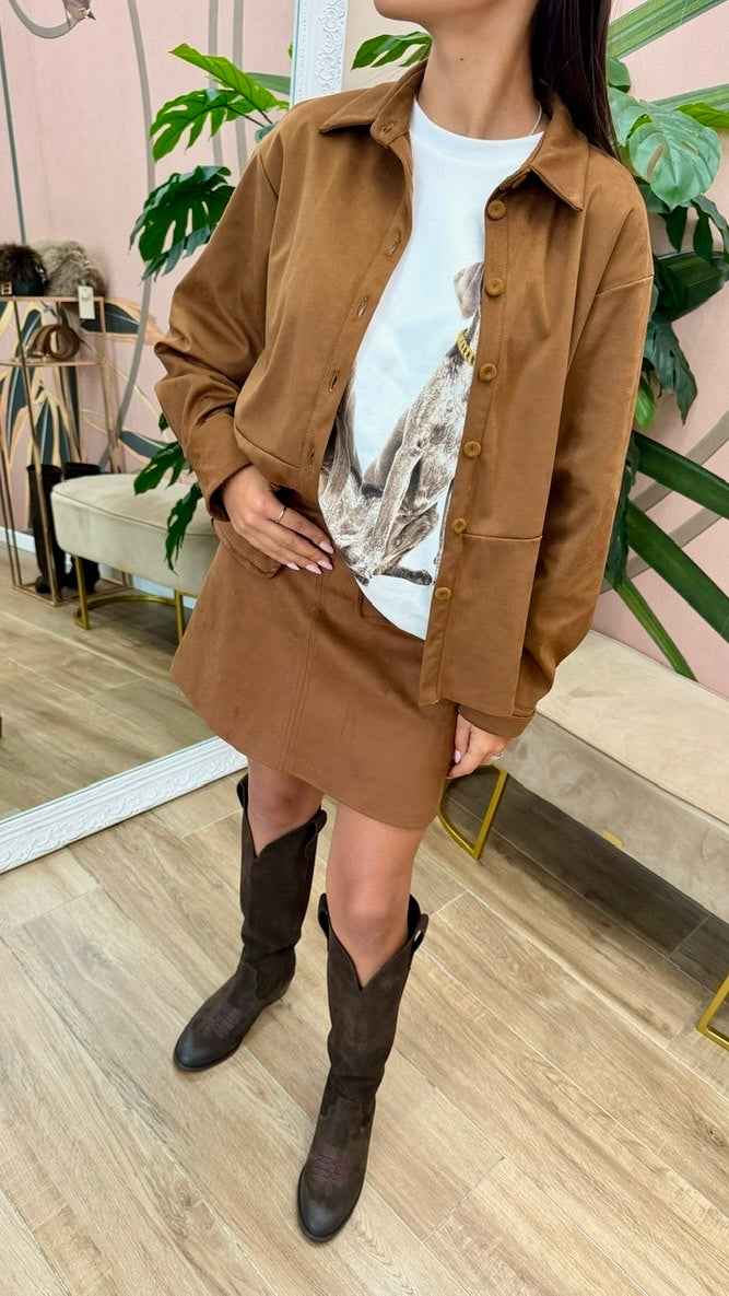 CAMICIA DAINETTO - CUOIO