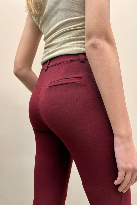 Pantalone zampa - BORDEAUX