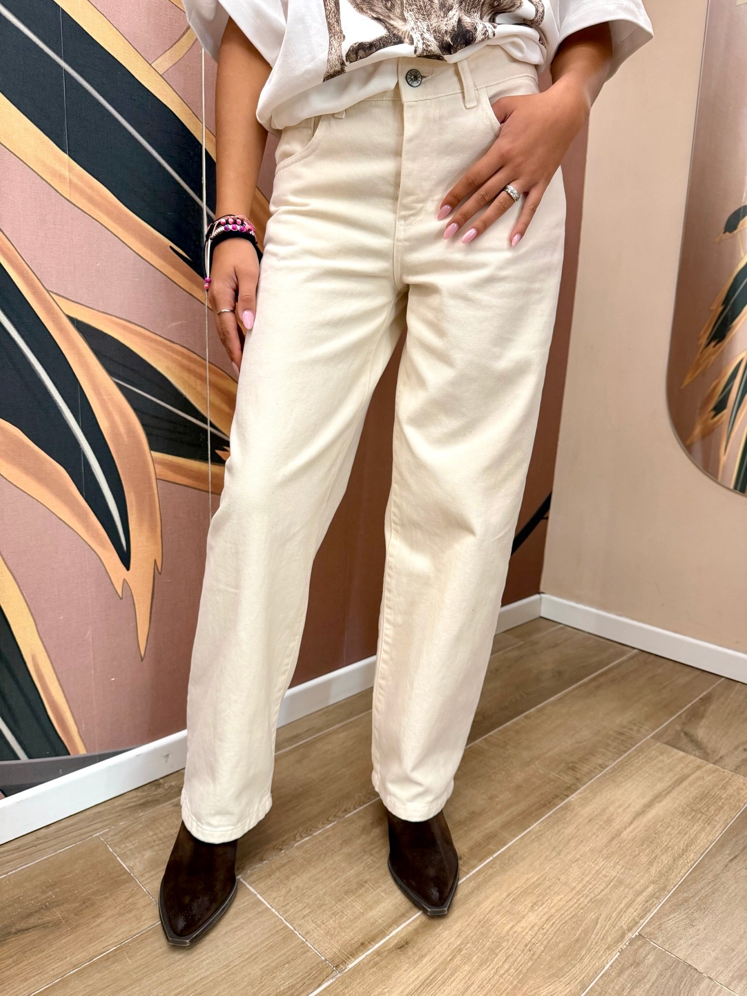 Pantalone palazzo - BURRO