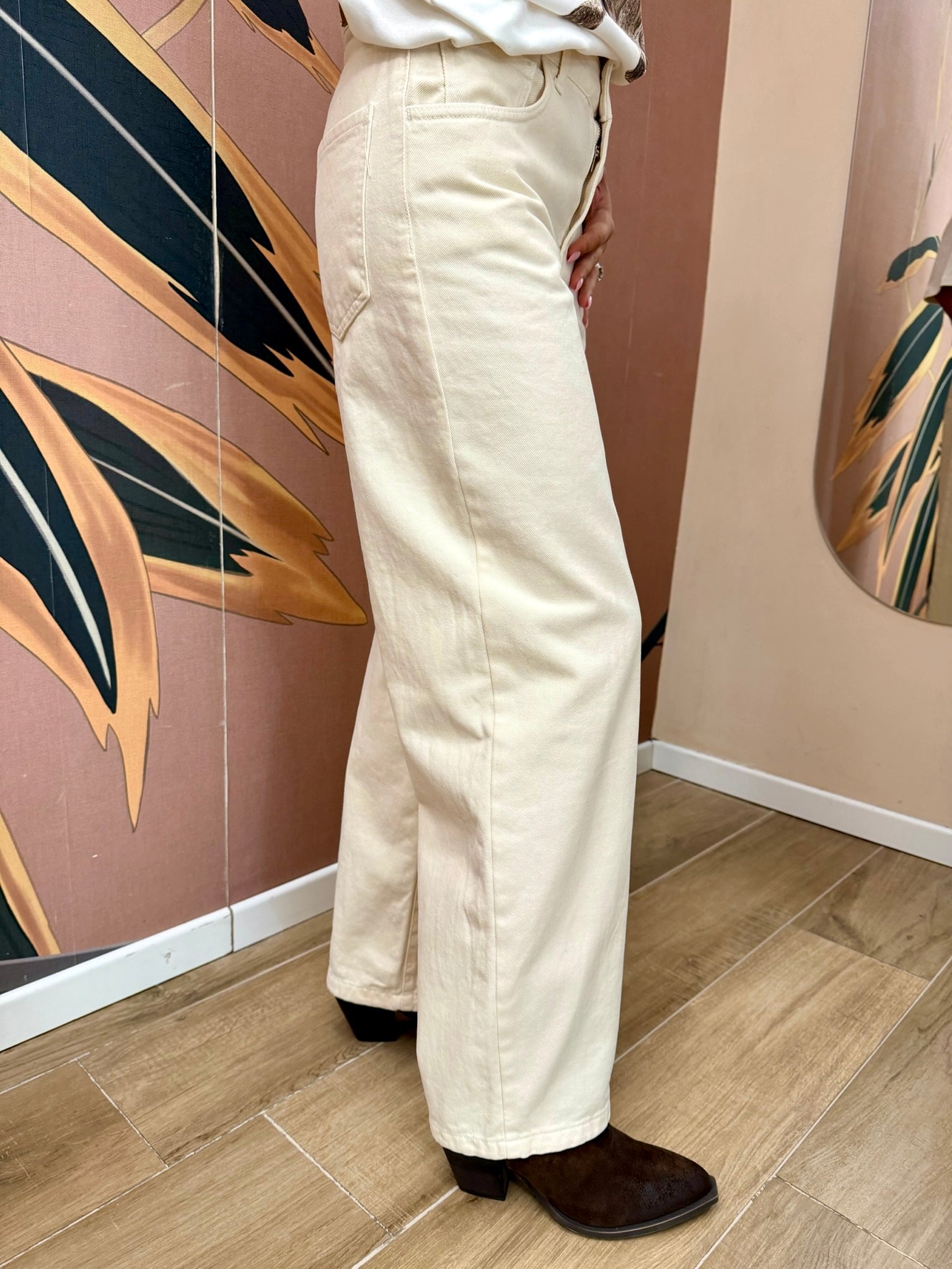 Pantalone palazzo - BURRO