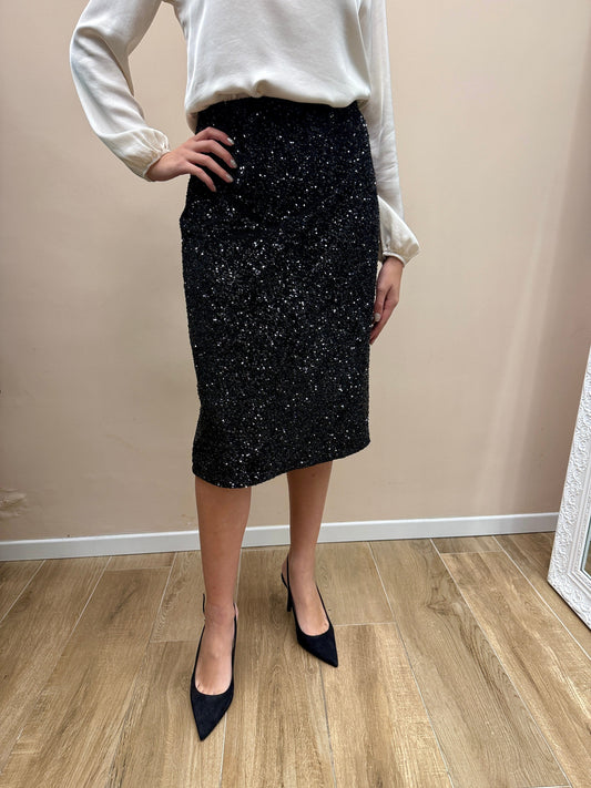 Gonna paillettes - NERO