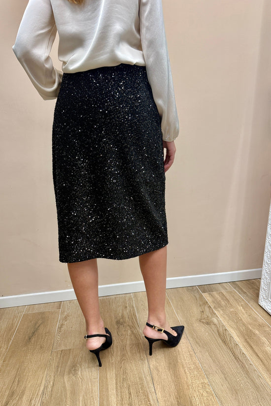 Gonna paillettes - NERO