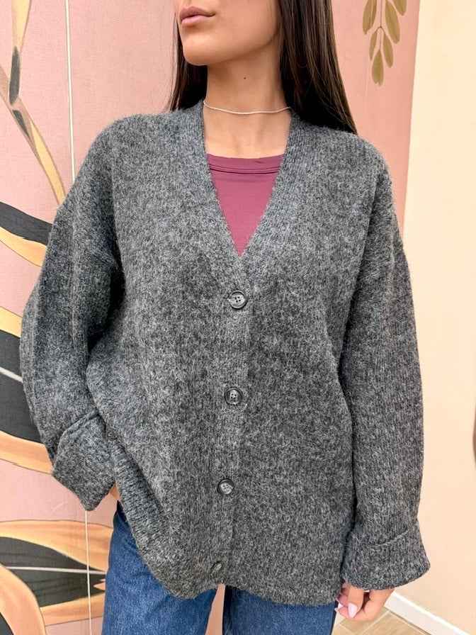 Cardigan "Rosanna" - ANTRACITE