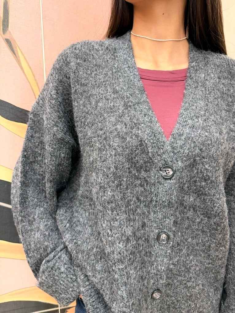 Cardigan "Rosanna" - ANTRACITE