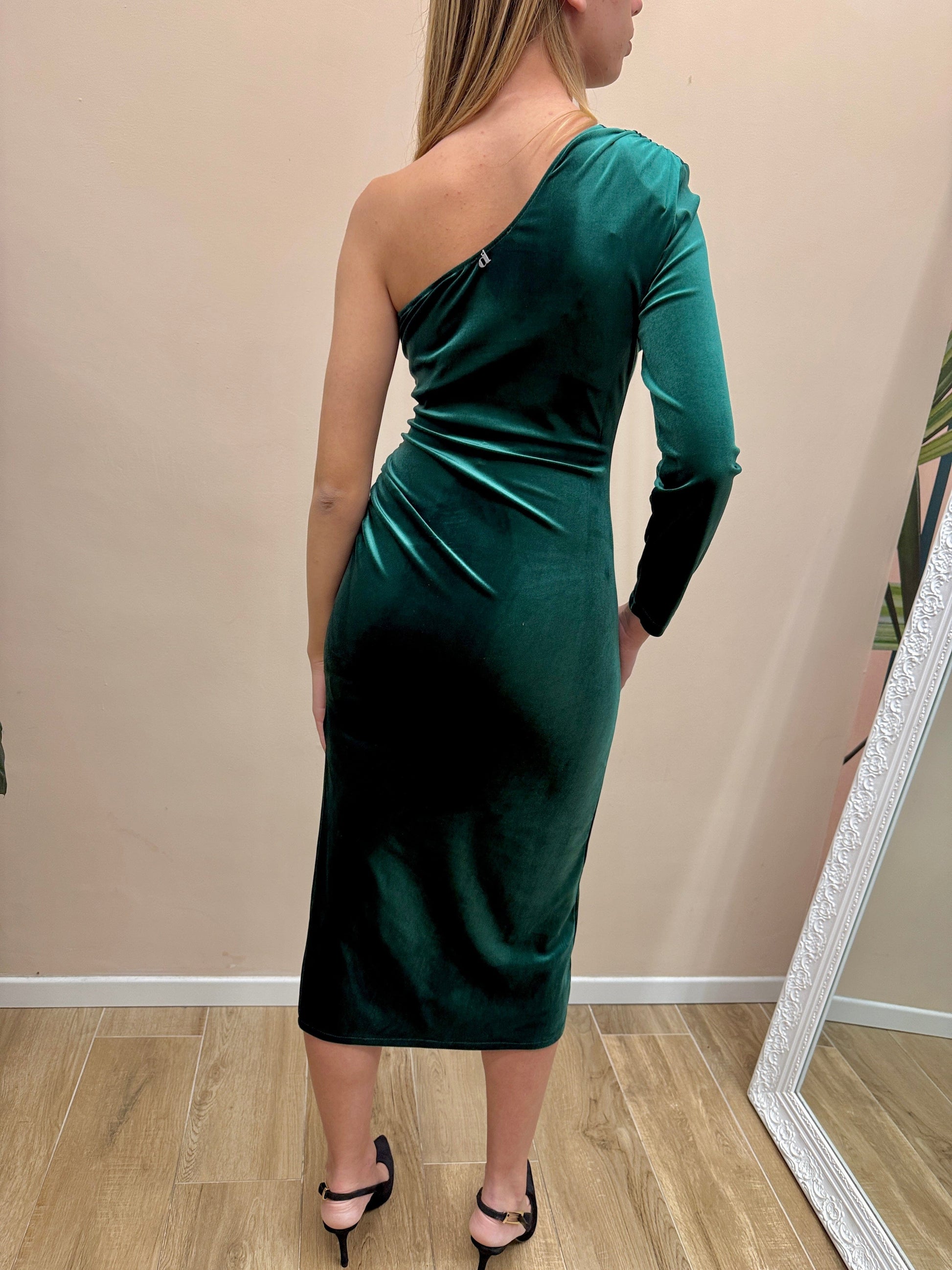 Abito lungo ciniglia - SMERALDO