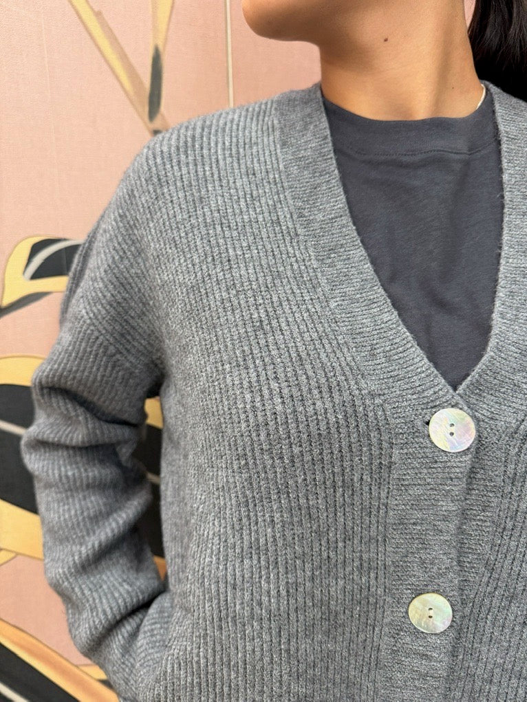 cardigan costina - GRIGIO