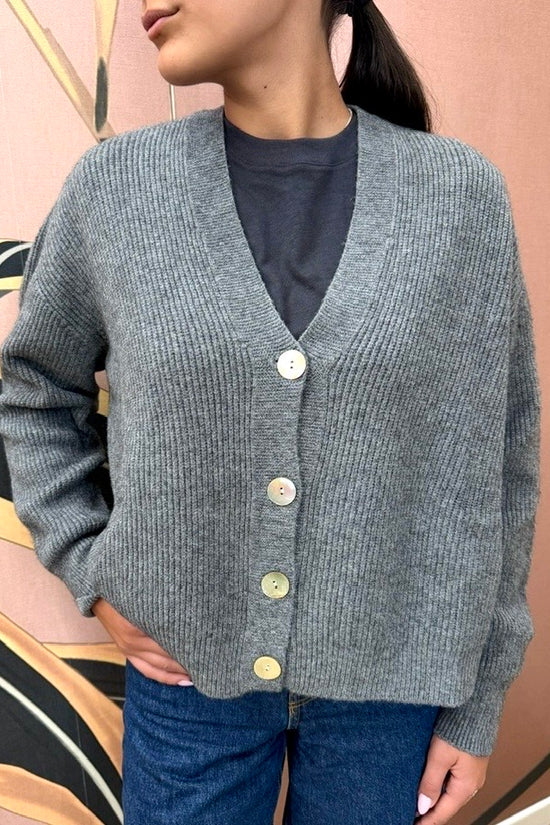 cardigan costina - GRIGIO