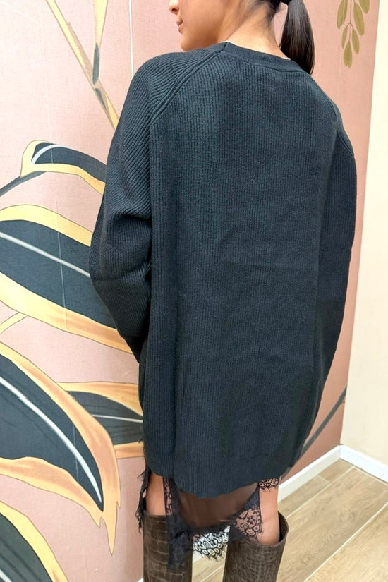Cardigan over - NERO