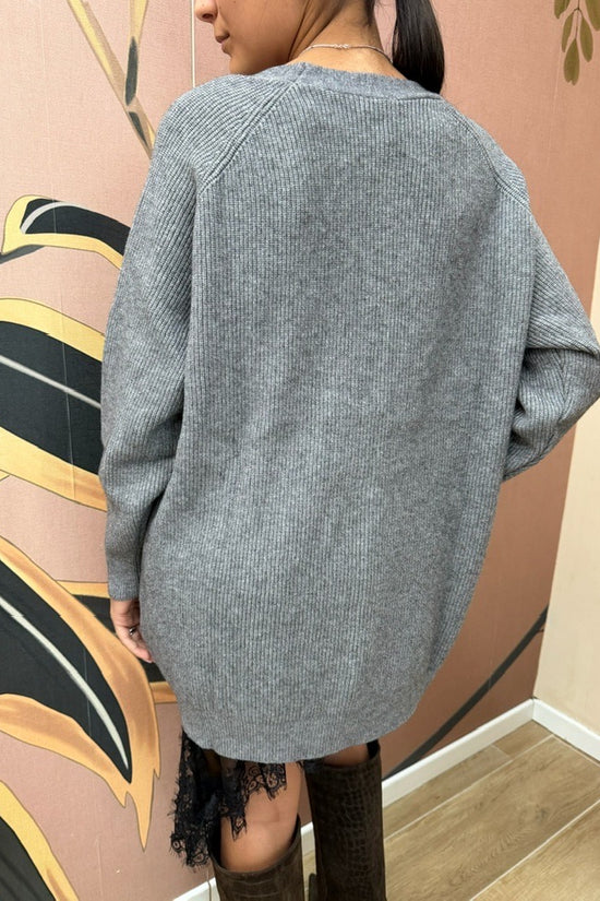 Cardigan over - GRIGIO
