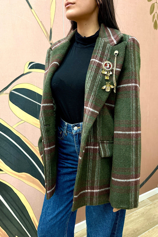 Giacca monopetto - VERDE