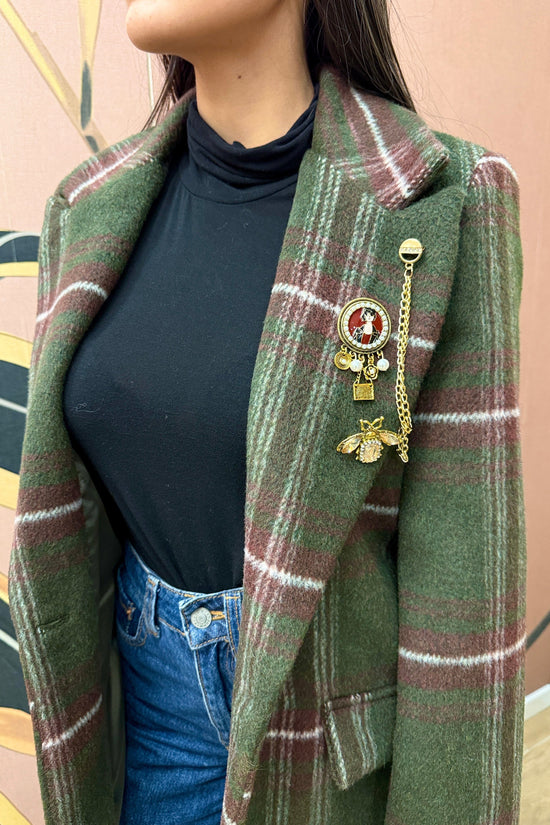 Giacca monopetto - VERDE