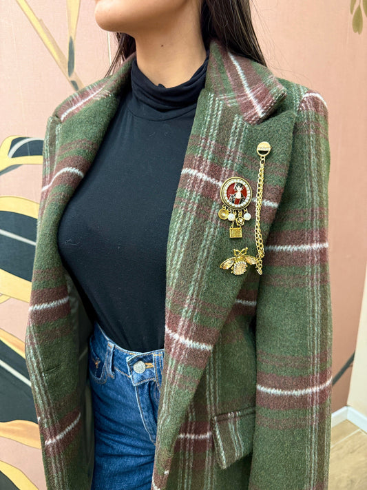 Giacca monopetto - VERDE