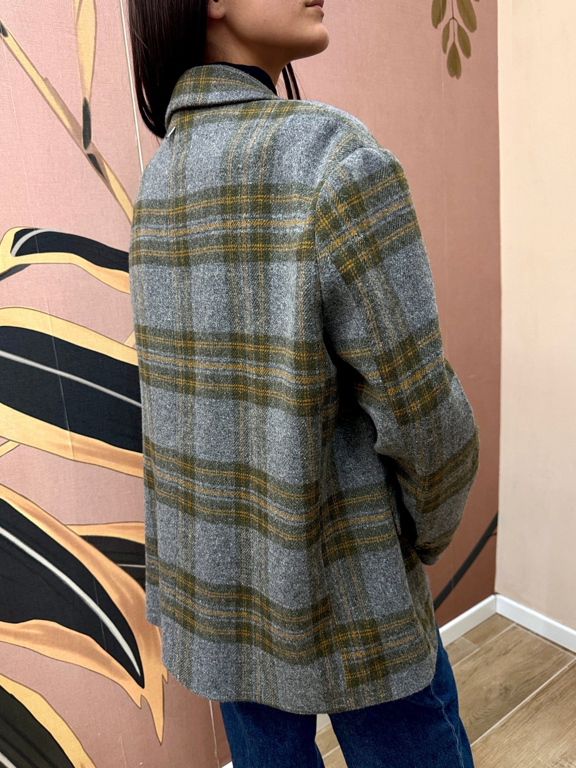 Giacca check - GRIGIO