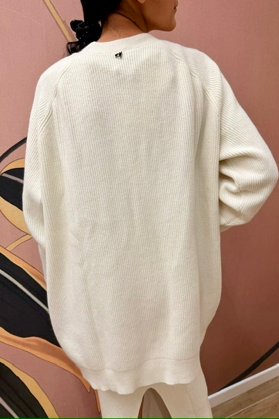 Cardigan lungo - PANNA