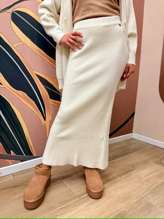 Gonna in maglia - PANNA