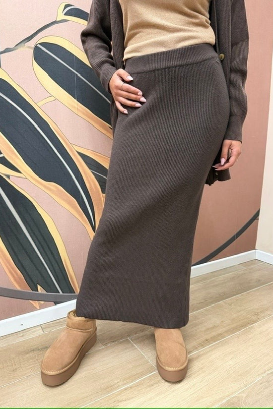 Gonna in maglia - MORO