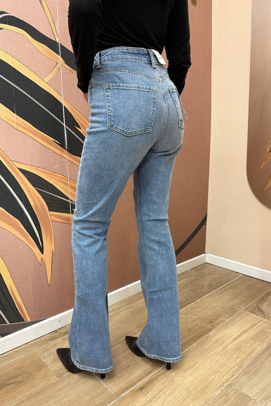 turin jeans a zampa - STONE WASH