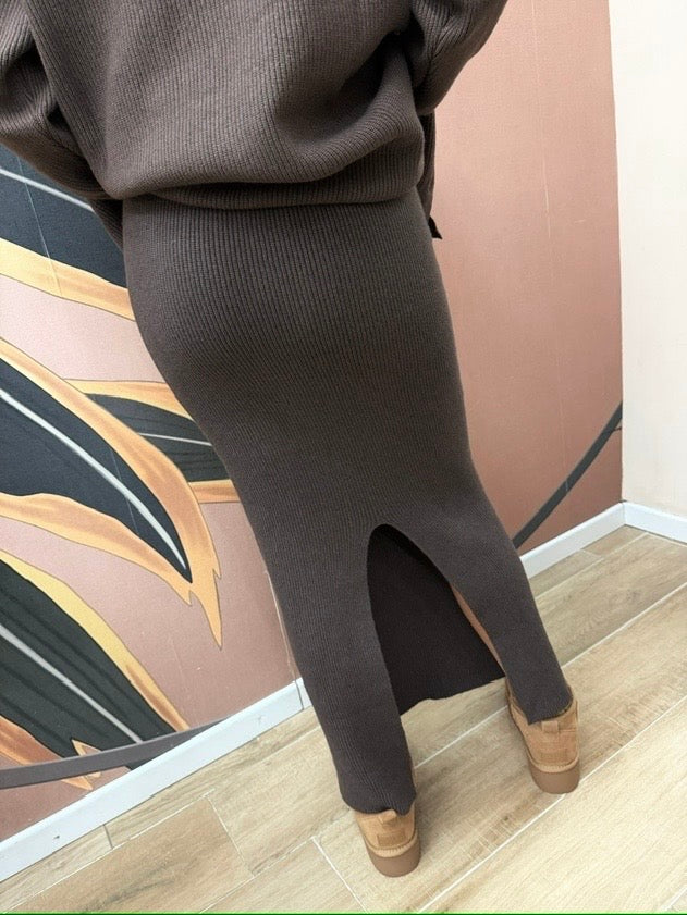 Gonna in maglia - MORO