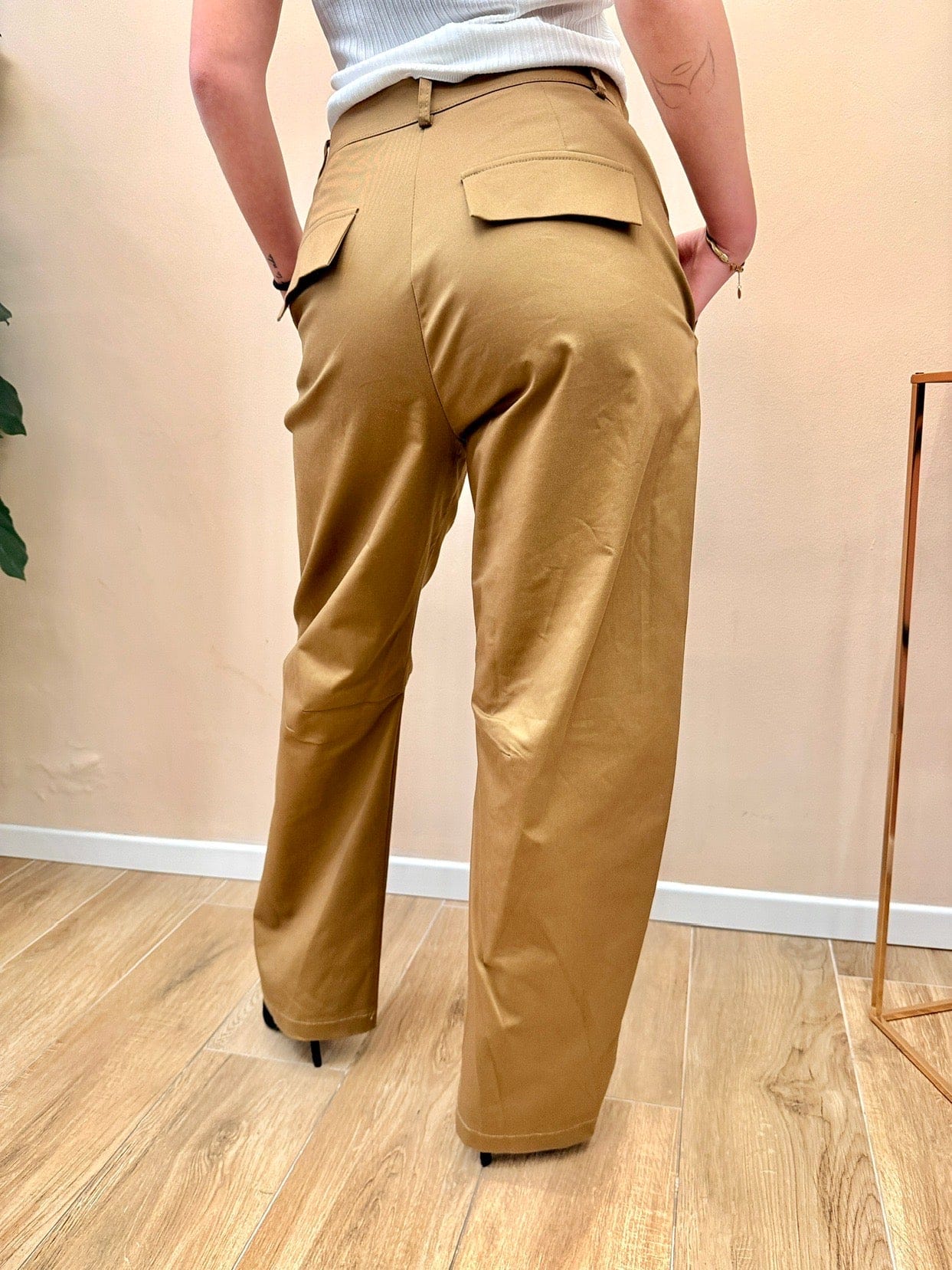 Pantalone barrel - BRUCIATO