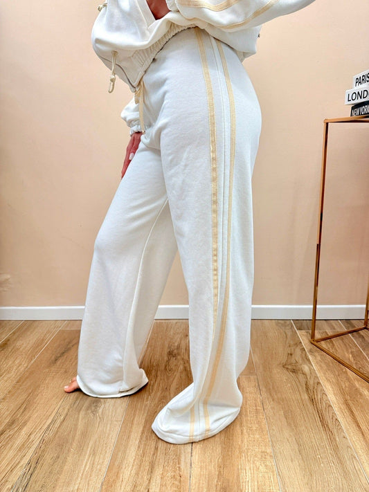 Pantalone in felpa - PANNA